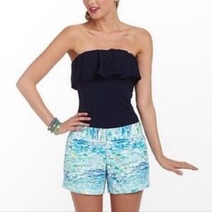 Lilly Pulitzer Calahan Shorts HighTide Toile Print